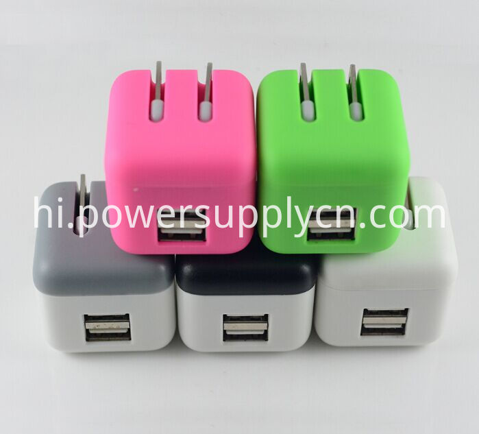 सुपर मिनी फोल्डेबल डुअल यूएसबी ट्रैवल चार्जर Super Mini Foldable Dual USB Travel Charger